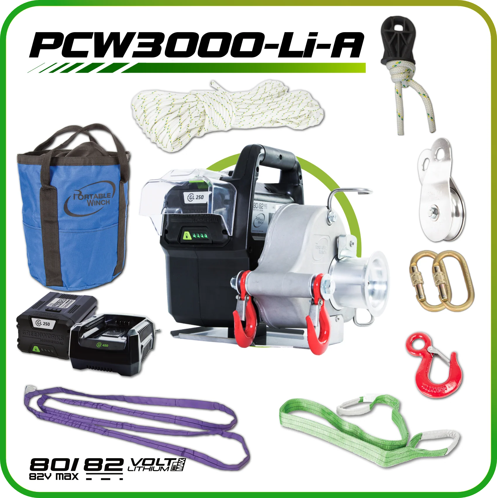 Portable Winch PCW3000-LIA – Image 3